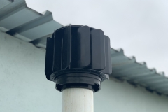 Black 110mm installed on 110mm pipe