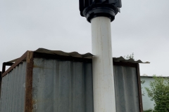 Black 110mm installed on 110mm pipe