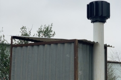 Black 110mm installed on 110mm pipe