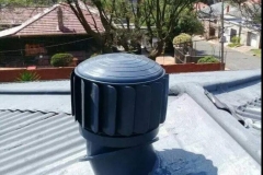 Charcoal 240mm installed on IBR roof