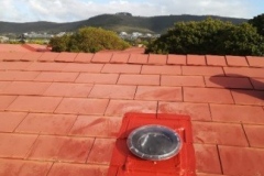Skylight on Terracotta roof