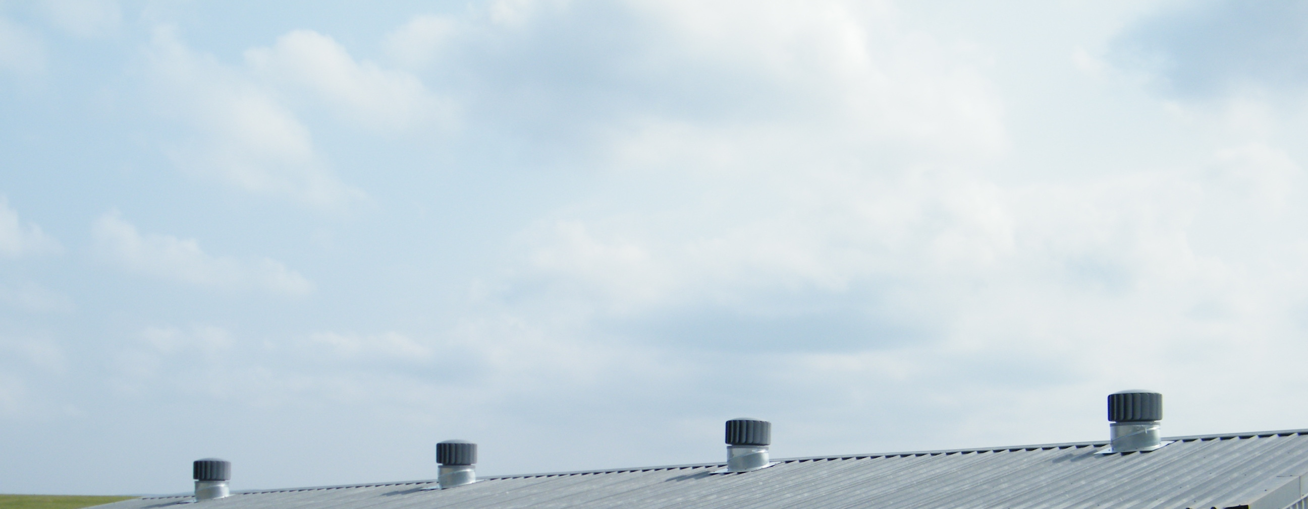 RoofWhirlys4Africa 500mm roof mounted wind turbine ventilator aka whirlybird vent on factory roof