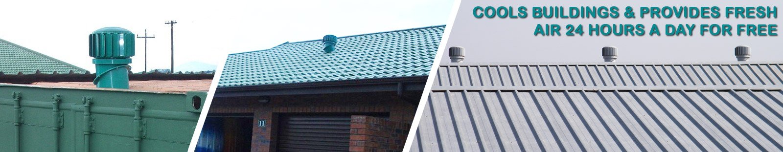 RoofWhirlys4Africa roof mounted wind turbine ventilators and toilet / sewer vents aka whirlybird vents designed and made in South Africa