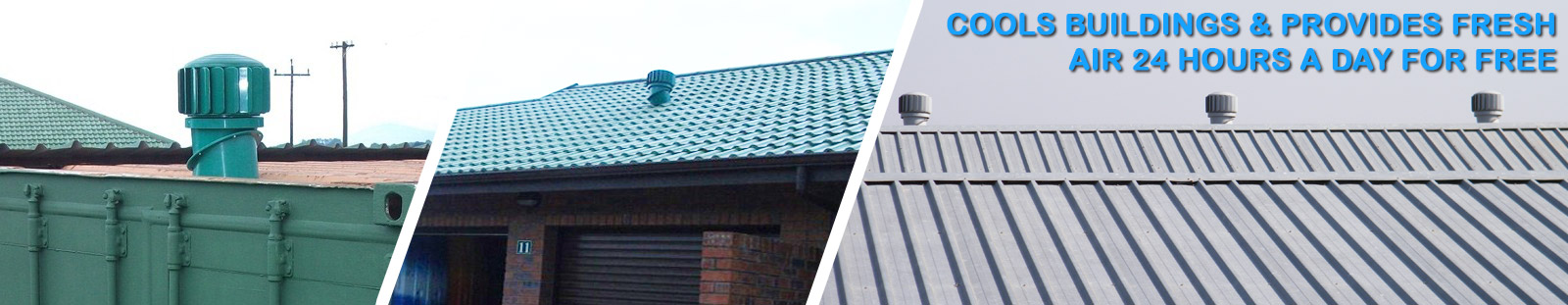 RoofWhirlys4Africa roof mounted wind turbine ventilators (aka whirlybird vents) and toilet / sewer vent range